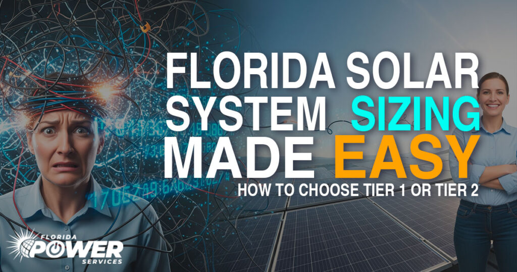 Florida Solar System Sizing Made Easy: How to Choose Tier 1 or Tier 2