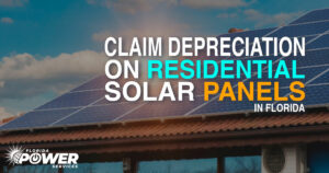 Claim Depreciation On Residential Solar Panels in Florida